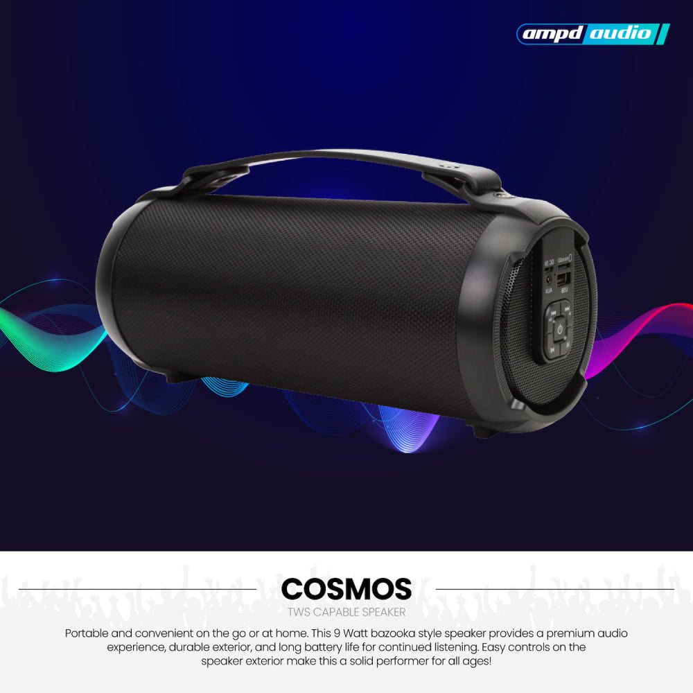 AMPD Cosmos Bluetooth Speaker 9W-Black by AMPD