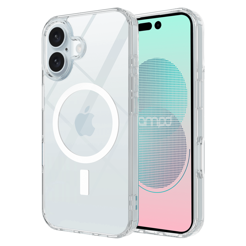 AMPD TPU / Acrylic Crystal Clear MagSafe Case for Apple iPhone 16 Plus-Clear by AMPD