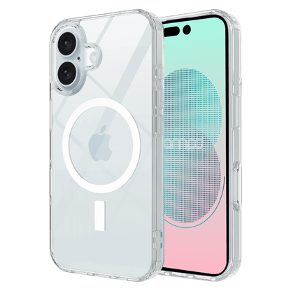 AMPD TPU / Acrylic Crystal Clear MagSafe Case for Apple iPhone 16 Plus-Clear by AMPD