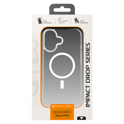 AMPD TPU / Acrylic Crystal Clear MagSafe Case for Apple iPhone 16 Plus-Clear by AMPD