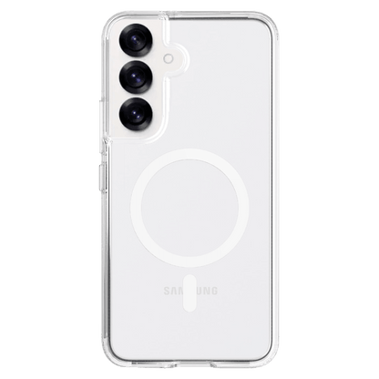 AMPD TPU / Acrylic Crystal Clear Case with Mag Ring for Samsung Galaxy S 2025 Medium-Clear by AMPD