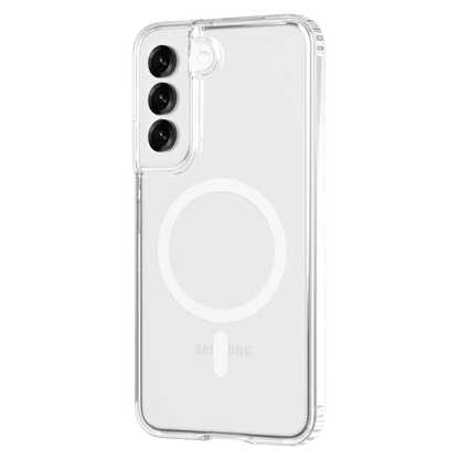 AMPD TPU / Acrylic Crystal Clear Case with Mag Ring for Samsung Galaxy S 2025 Medium-Clear by AMPD