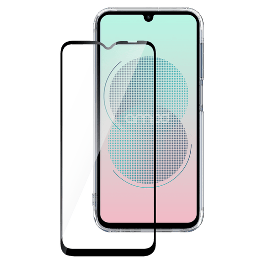AMPD 3D Full Faced High Impact Tempered Glass Screen Protector for Samsung Galaxy S24 FE-Clear by AMPD