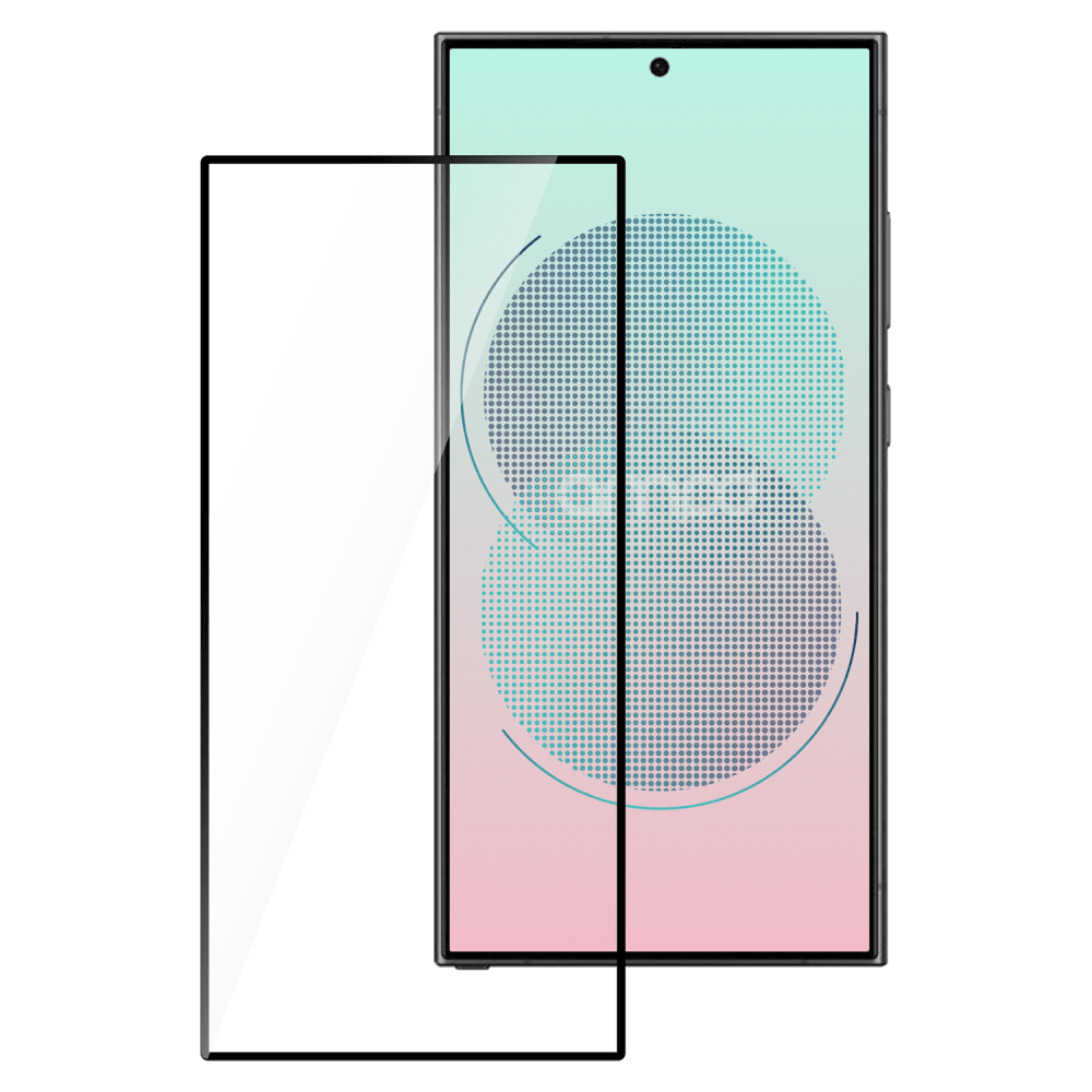 AMPD 3D Full Faced Impact Flex Glass Screen Protector for Samsung Galaxy S 2025 Large-Clear by AMPD
