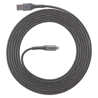 Ventev Alloy USB A to Apple Lighting High Speed Ultradurable 10 Foot Cable-- by Ventev