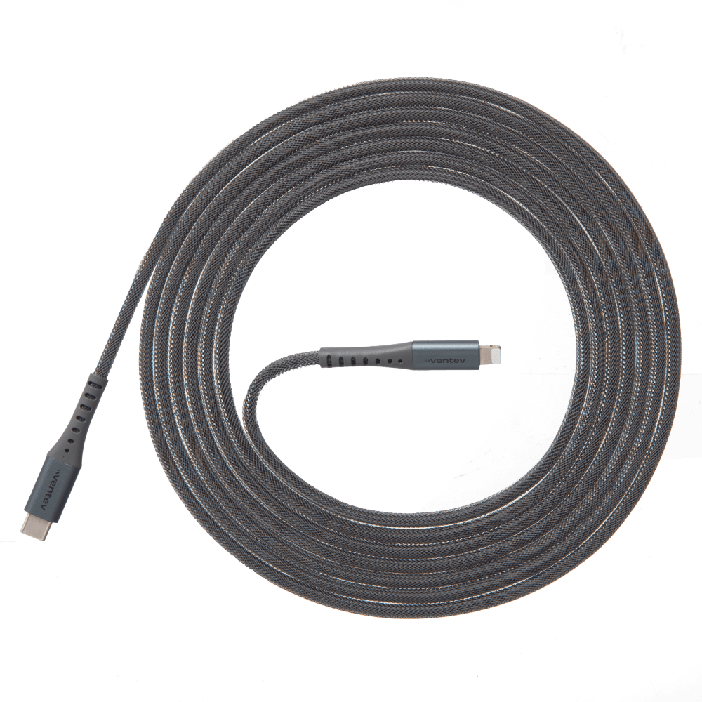 Ventev Alloy USB C to Apple Lightning High Speed Ultradurable 10 Foot Cable-- by Ventev