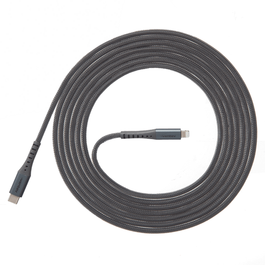 Ventev Alloy USB C to Apple Lightning High Speed Ultradurable 10 Foot Cable-- by Ventev