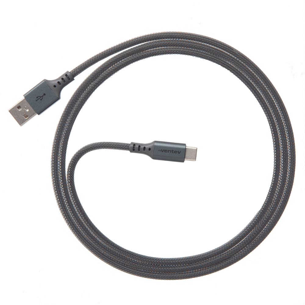 Ventev Alloy USB C to Apple Lightning High Speed Ultradurable 10 Foot Cable-Silver by Ventev
