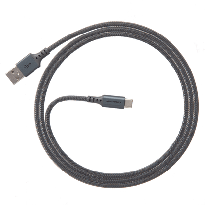 Ventev Alloy USB C to Apple Lightning High Speed Ultradurable 10 Foot Cable-Silver by Ventev
