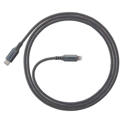 Ventev Alloy USB C to Apple Lightning High Speed Ultradurable 4 Foot Cable-- by Ventev