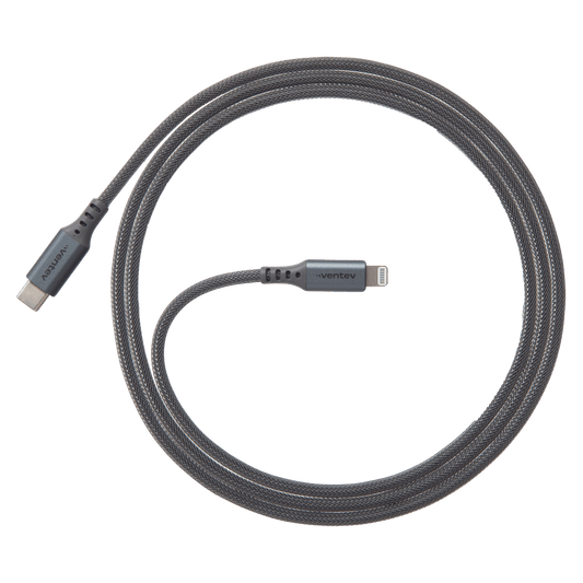 Ventev Alloy USB C to Apple Lightning High Speed Ultradurable 4 Foot Cable-- by Ventev