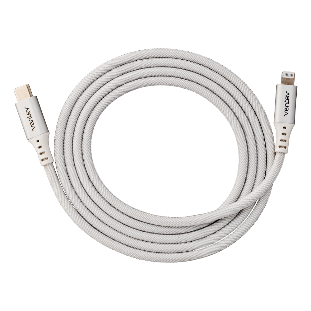 Ventev Alloy USB C to Apple Lightning High Speed Ultradurable 4 Foot Cable-- by Ventev