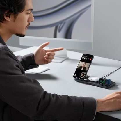 Anker Qi2 15W 3 in 1 MagGo Wireless Charging Station with 40W Charger by Anker