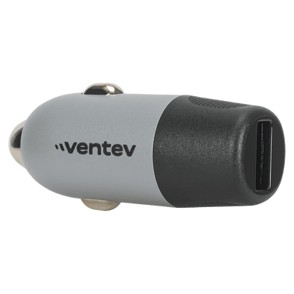 Ventev 12W USB-A Car Charger Gray