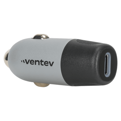 Ventev 20W ULTRAFAST USB C Universal Car Charger and USB C to Apple Lightning Cable-Gray by Ventev