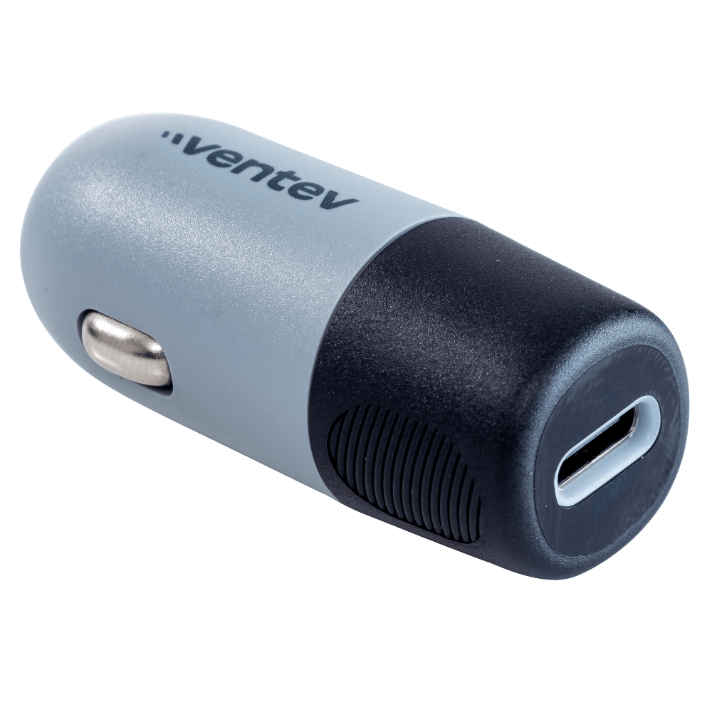 Ventev 20W ULTRAFAST USB C Universal Car Charger-Gray