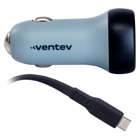 Ventev 30W USB C PPS Car Charger and USB C to USB C Cable-Gray by Ventev