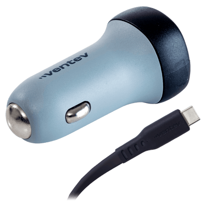 Ventev 30W USB C PPS Car Charger and USB C to USB C Cable-Gray by Ventev