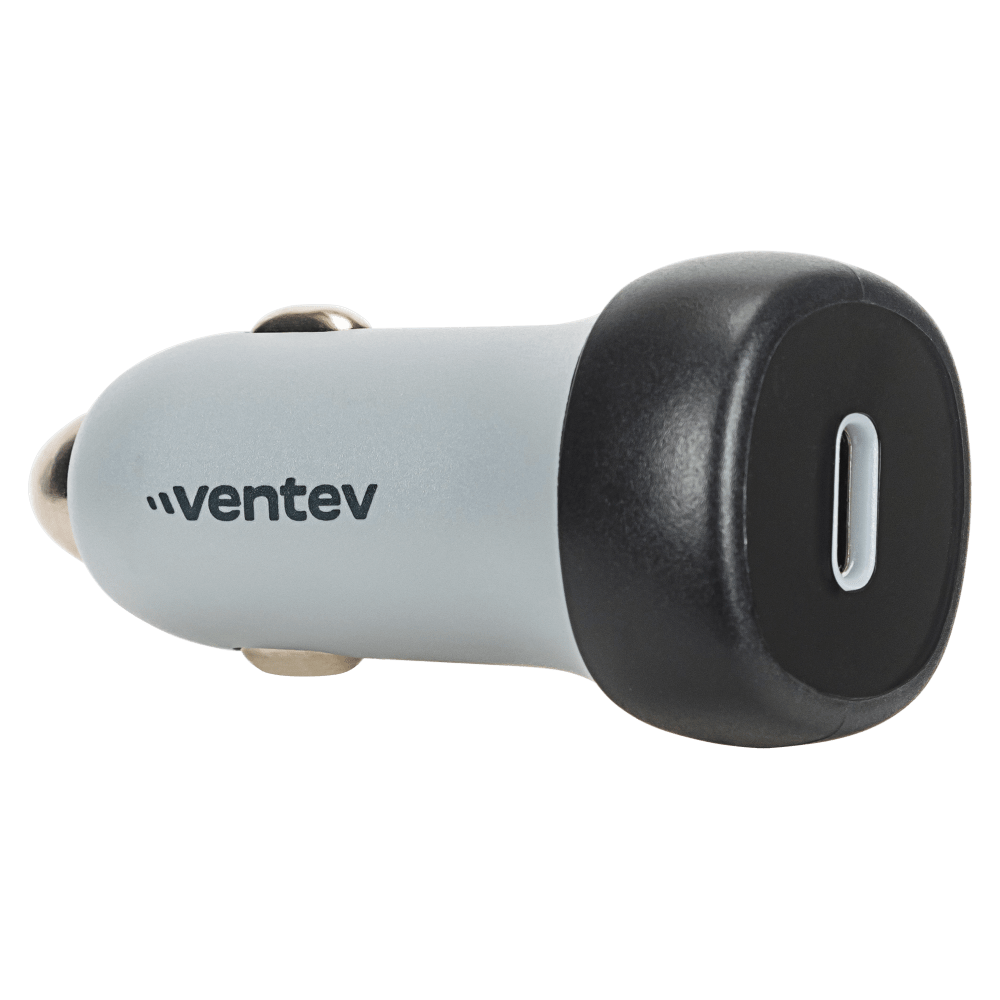 Ventev 30W ULTRAFAST USB C Universal Car Charger and USB C to Apple Lightning Cable-Gray by Ventev