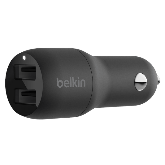 Belkin Dual Port USB A Car Charger 24W by Belkin
