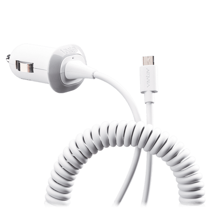 Ventev 10W dash 121c Car Charger for Micro USB Devices-White by Ventev