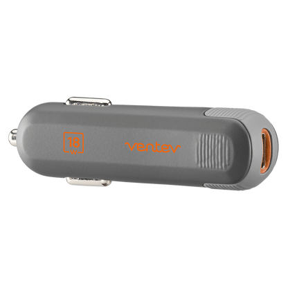Ventev 18W ULTRAFAST USB C Universal Car Charger-Gray by Ventev