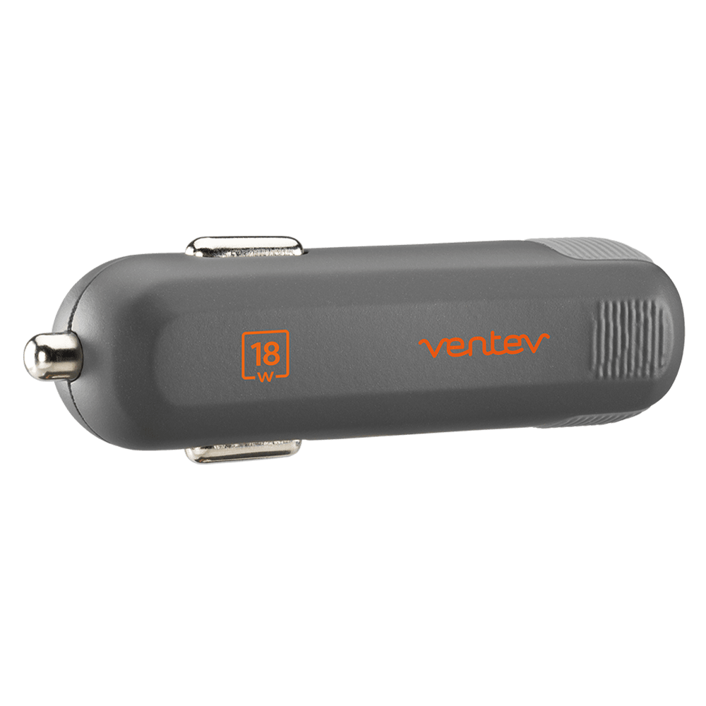 Ventev 18W ULTRAFAST USB C Universal Car Charger-Gray by Ventev
