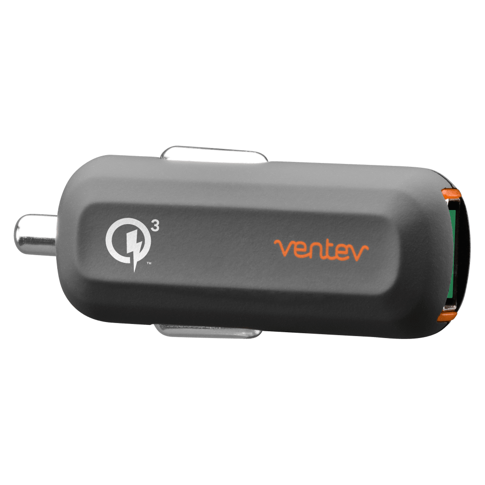 Ventev 24W ULTRAFAST USB A Universal Mini Car Charger-Gray by Ventev