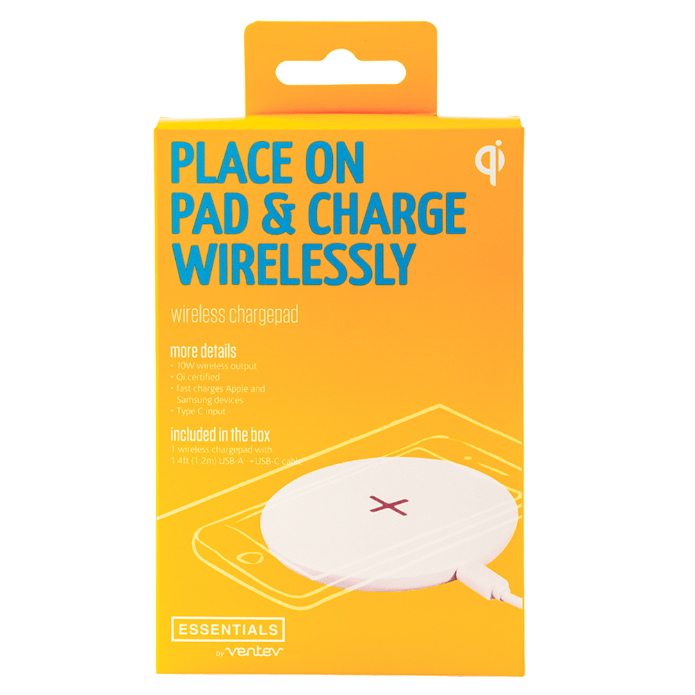 Ventev 10 ULTRAFAST Wireless Charging Pad - Essentials-White by Ventev