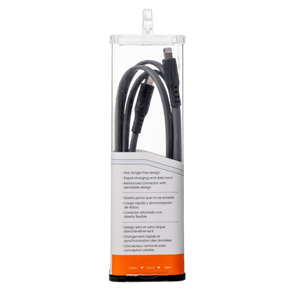 Ventev Flat USB C to Apple Lightning High Speed Tangle-Free 3 Foot Cable-- by Ventev