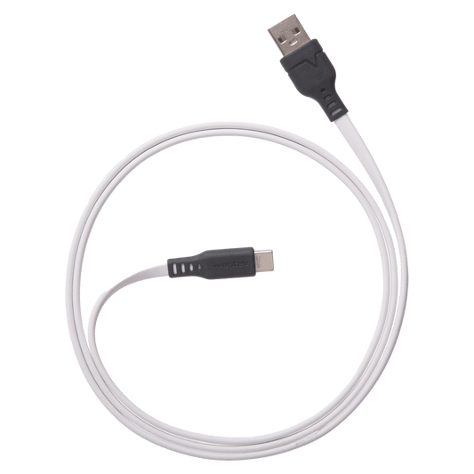 Ventev Flat USB A to USB C High Speed Tangle-Free Cable 3.3ft