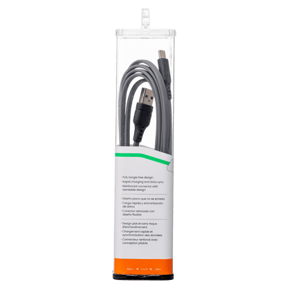 Ventev Flat USB A to USB C High Speed Tangle-Free 6 Foot Cable-- by Ventev
