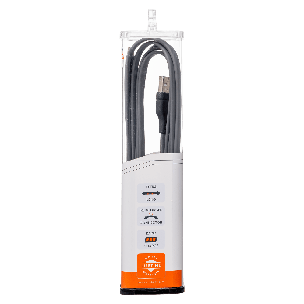 Ventev Flat USB A to Apple Lightning High Speed Tangle-Free 6 Foot Cable-- by Ventev