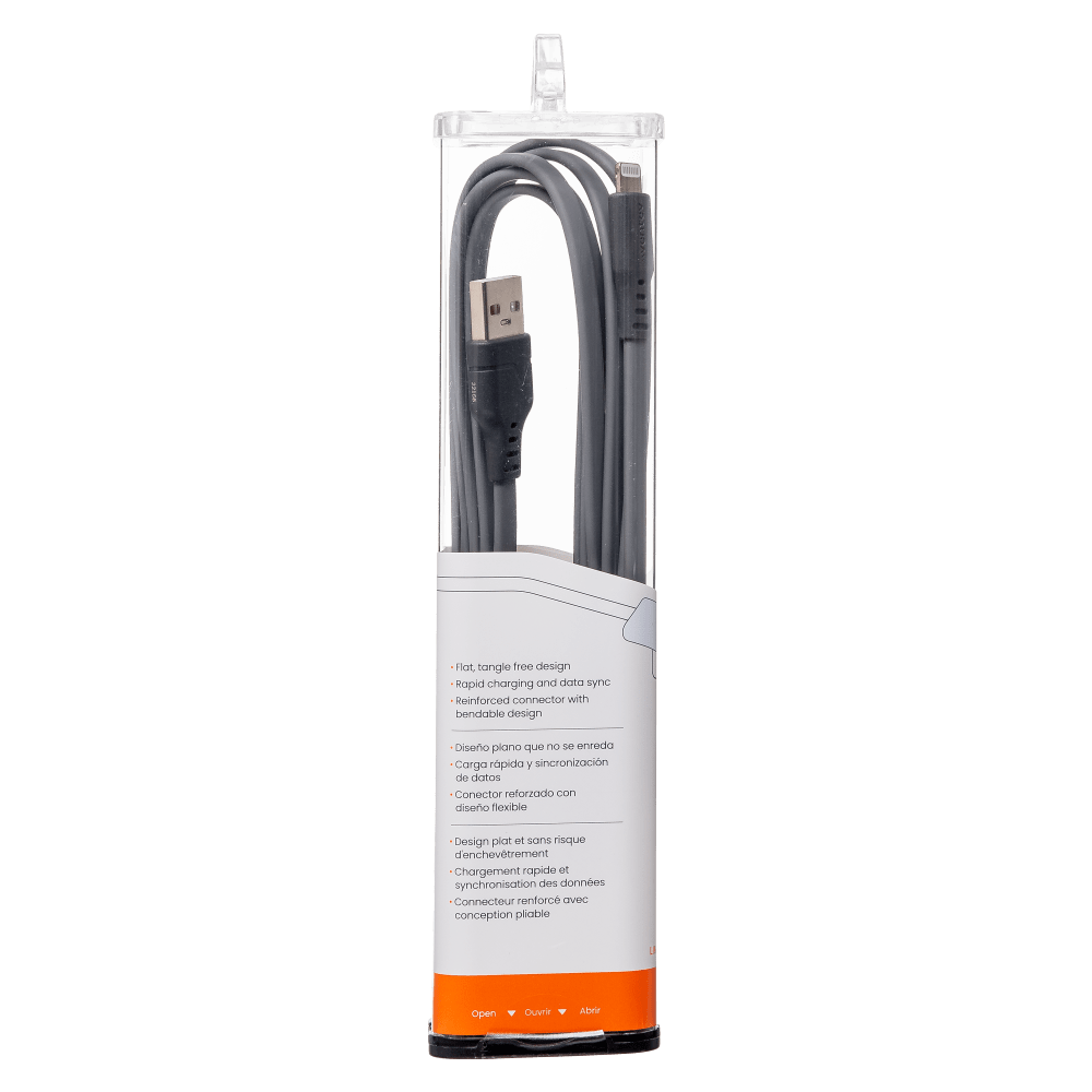 Ventev Flat USB A to Apple Lightning High Speed Tangle-Free 6 Foot Cable-- by Ventev