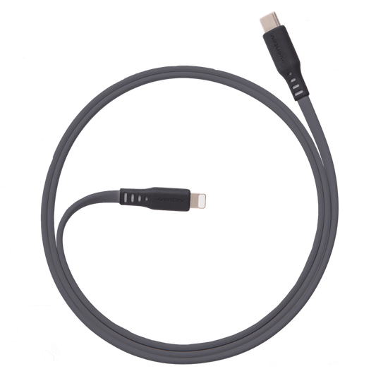 Ventev Flat USB C to Apple Lightning High Speed Tangle-Free 6 Foot Cable-- by Ventev