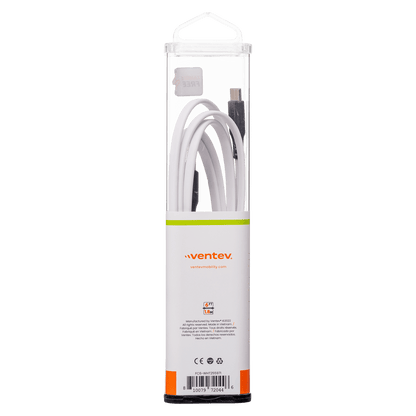 Ventev Flat USB C to USB C High Speed Tangle-Free 6 Foot Cable-- by Ventev