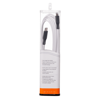 Ventev Flat USB C to Apple Lightning High Speed Tangle-Free 6 Foot Cable-- by Ventev