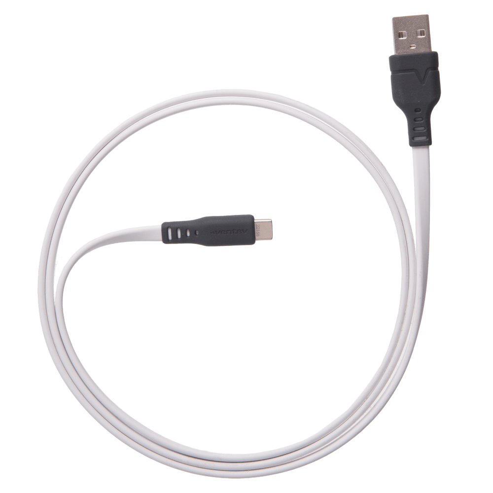 Ventev Chargesync Flat USB A to USB C Cable 6ft