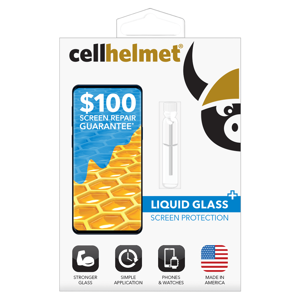 Cellhelmet Liquid Glass Plus $100 Guarantee Screen Protection for Phones-Clear by Cellhelmet