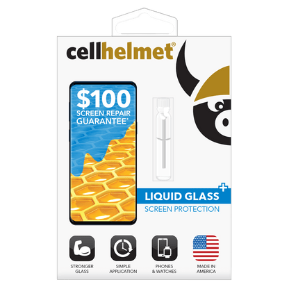 Cellhelmet Liquid Glass Plus $100 Guarantee Screen Protection for Phones-Clear by Cellhelmet
