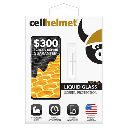 Cellhelmet Liquid Glass Pro Plus $300 Guarantee Screen Protection for Phones-Clear by Cellhelmet