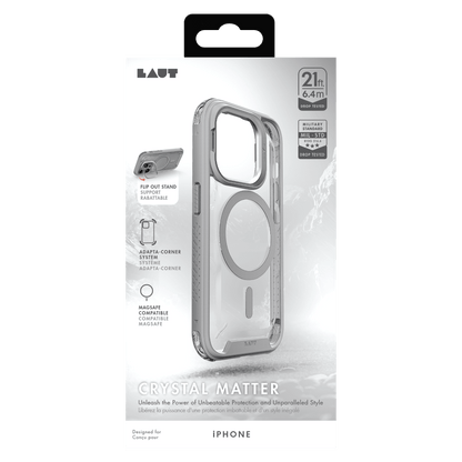 LAUT CRYSTAL MATTER MagSafe Case for Apple iPhone 15 Pro Max-- by LAUT