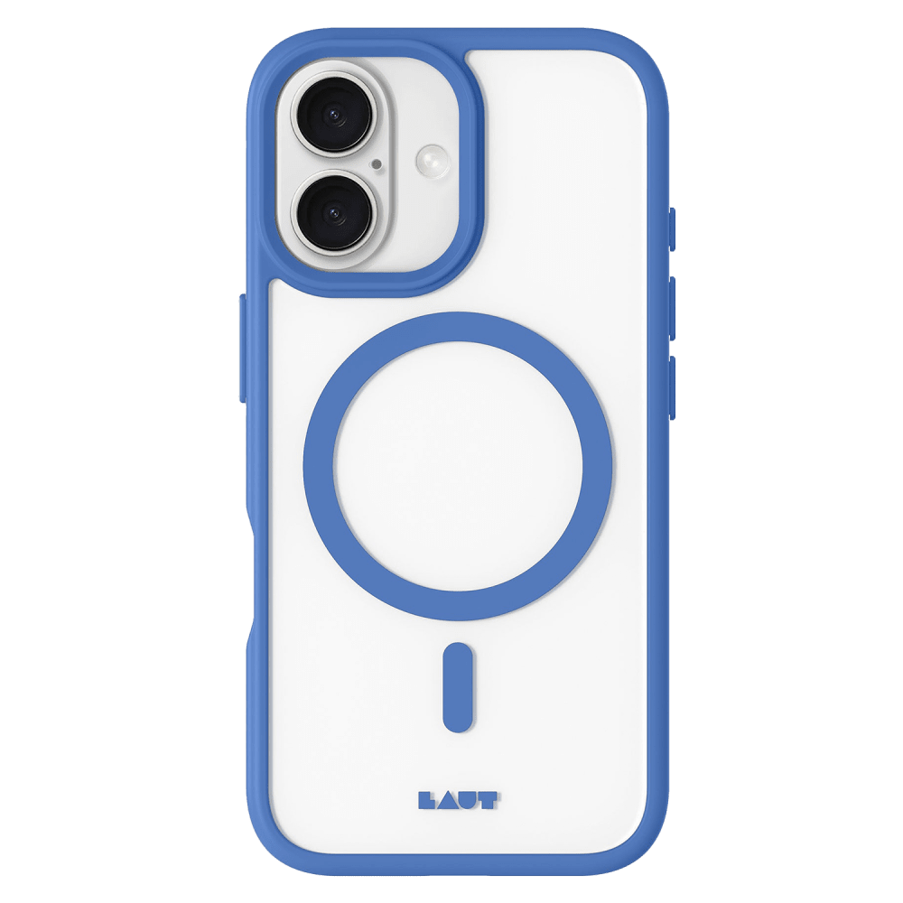 LAUT HUEX Protect MagSafe Case for Apple iPhone 16-Blue