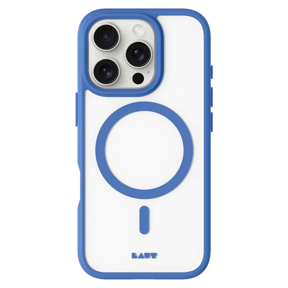 LAUT HUEX Protect MagSafe Case for Apple iPhone 16 Pro-Blue