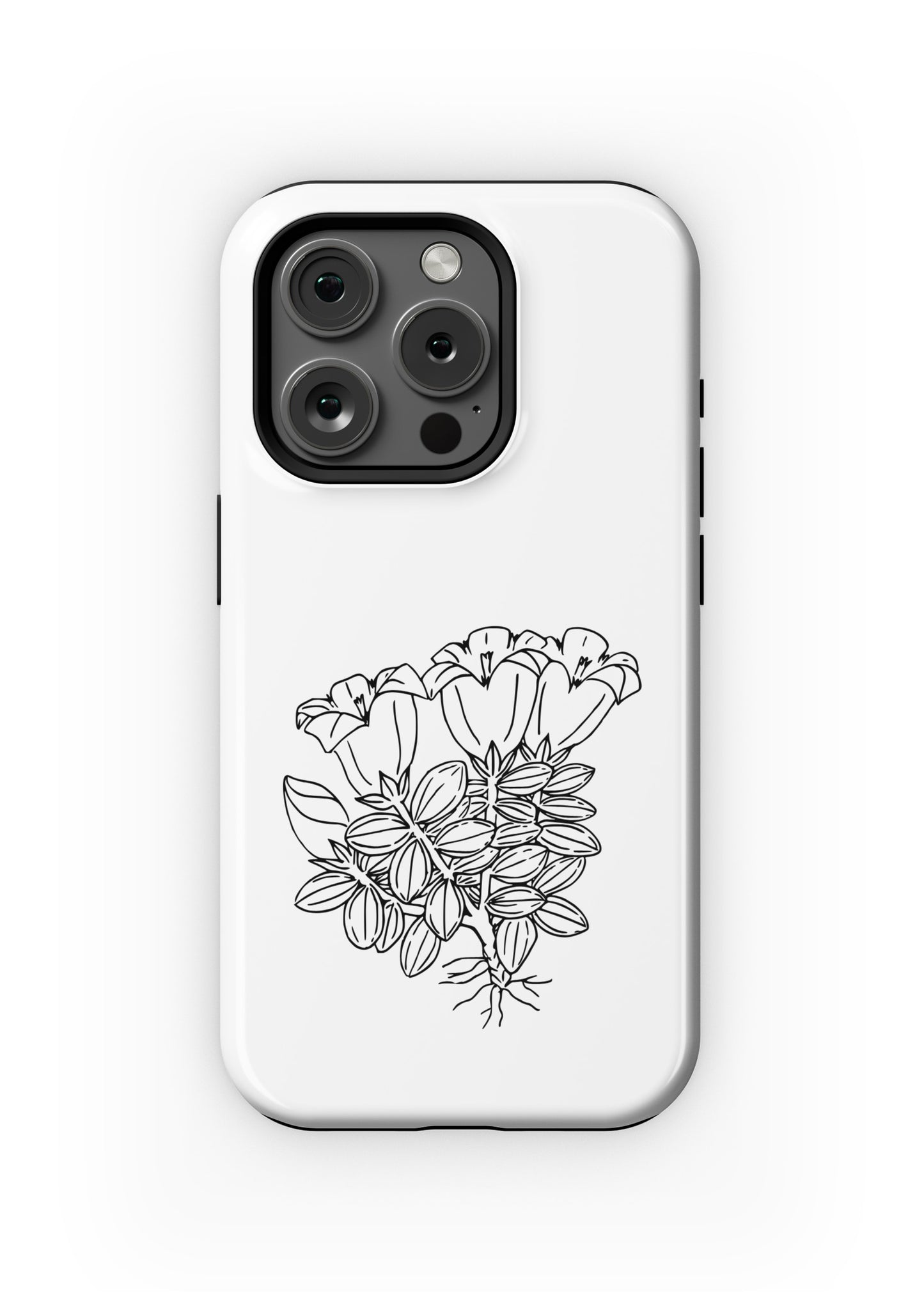 Bloom Boldly – Floral Line Art iPhone Case