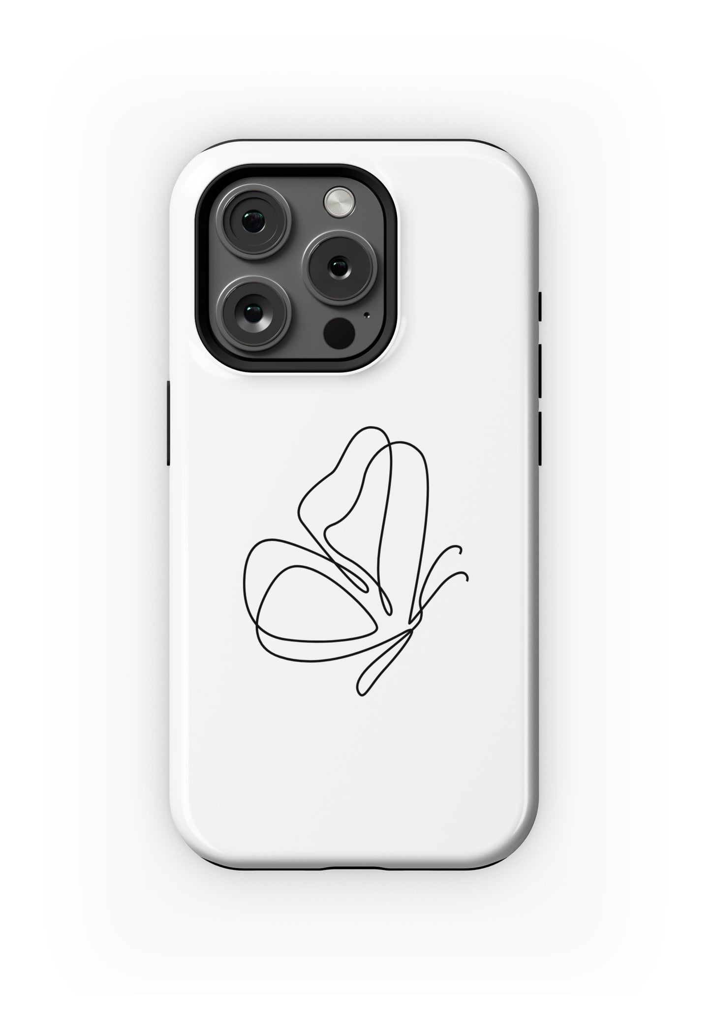 Free to Fly – Butterfly Line Art iPhone Case