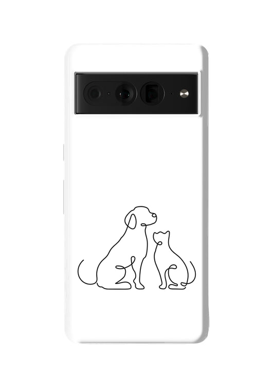 Better Together – Line Art Pixel Case