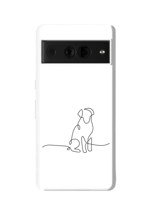 Loyal Line – Line Art Pixel Case