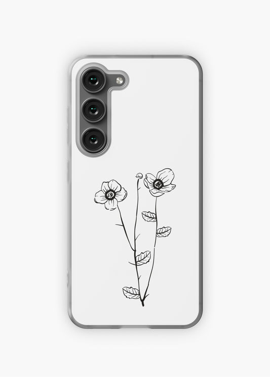 Wild Bloom – Line Art Samsung Case