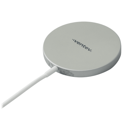 Ventev 15W ULTRAFAST Qi2 Wireless Magnetic Charger-Silver by Ventev